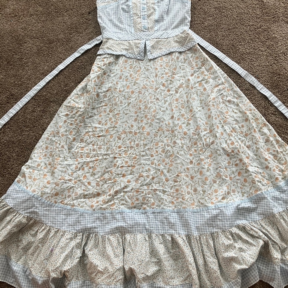 Gunne sax vintage 13 calico gingam dress